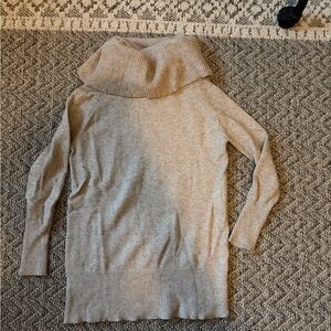 Elegant Beige Cowl Neck Sweater